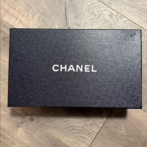CHANEL Elegant Black Shoe Box